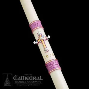 1-1/2" x 34" Jubilation Paschal Candle