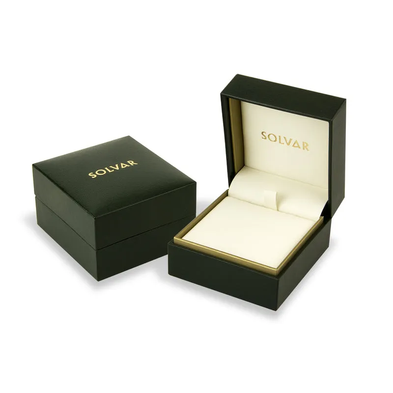 14K Gold Diamond Irish Claddagh Necklace