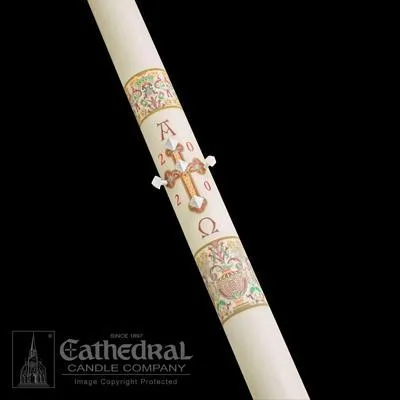 2-1/16" x 36" Investiture Paschal Candle