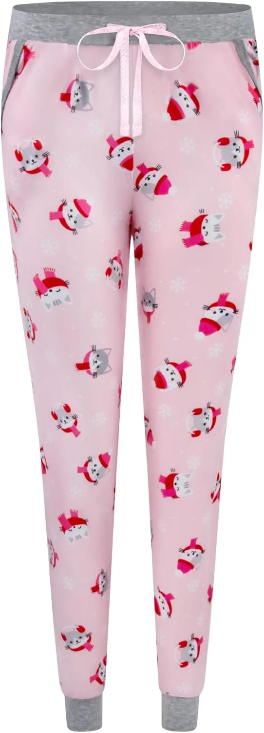2-Pack of Women's Cozy Butter Soft Jersey Lounge Pants with Pockets and Drawstring  Perfect for Lounging and Sleeping