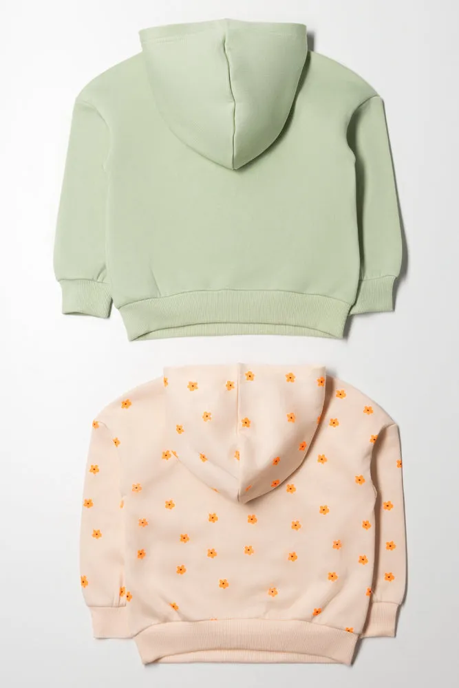 2 Pack Track Top Green