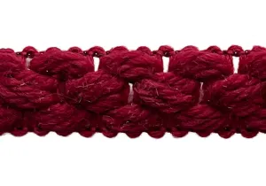 3/4" Plush Spill That Wine Braided Trim (Made in Austria)