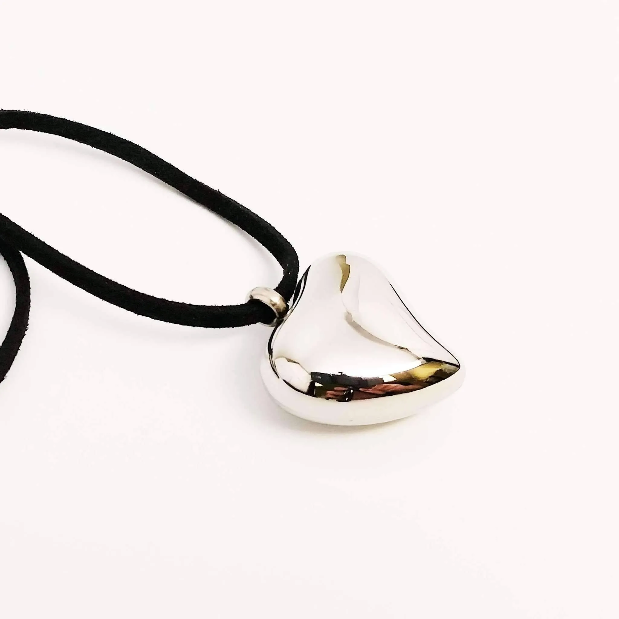 3D Stainless Steel Bold Heart Necklace
