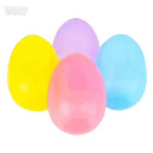 6in Plastic Jumbo Easter Eggs (12 count)