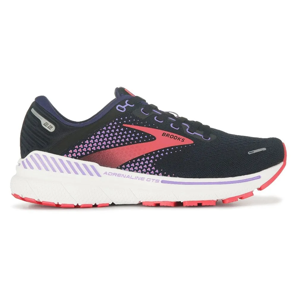 Adrenaline GTS 22 Brooks Women's Running Shoes, Black
