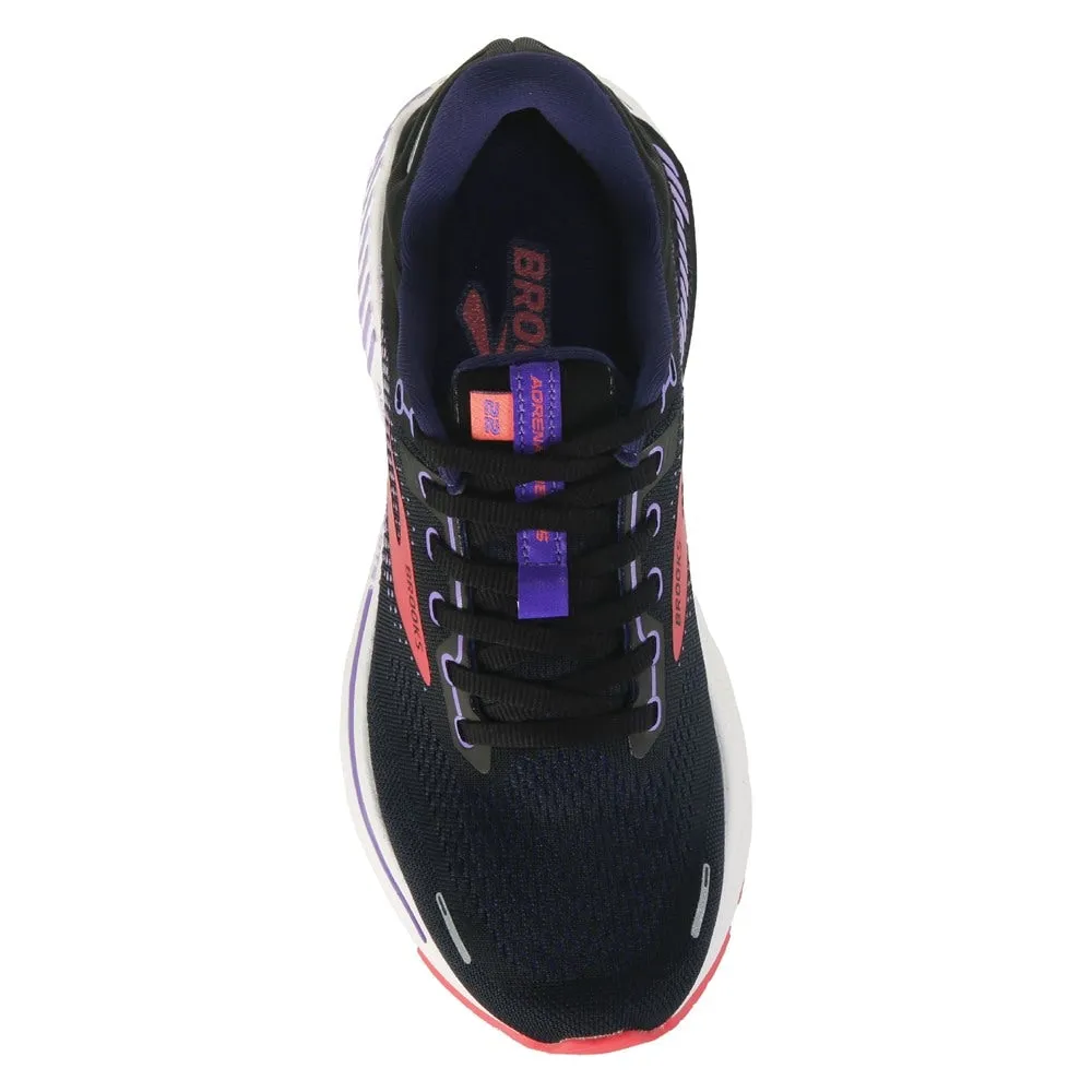 Adrenaline GTS 22 Brooks Women's Running Shoes, Black