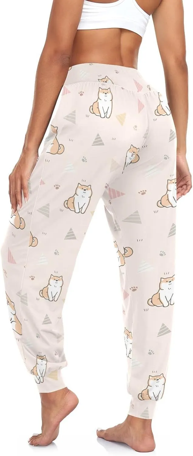 Aflyko Women Boho Trousers Comfy Sweatpants Yoga Urban Dance Pants S-2XL