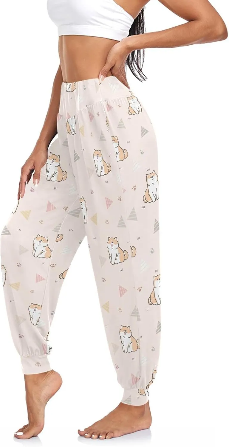 Aflyko Women Boho Trousers Comfy Sweatpants Yoga Urban Dance Pants S-2XL