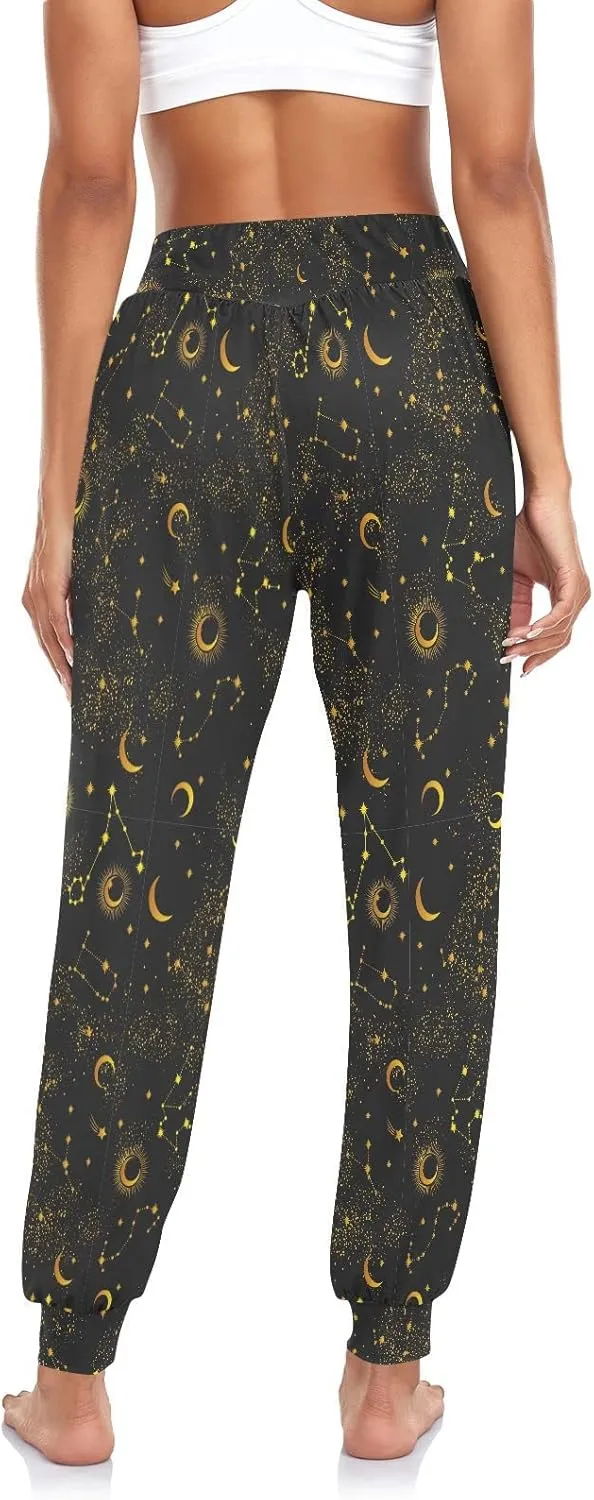 Aflyko Women Boho Trousers Comfy Sweatpants Yoga Urban Dance Pants S-2XL
