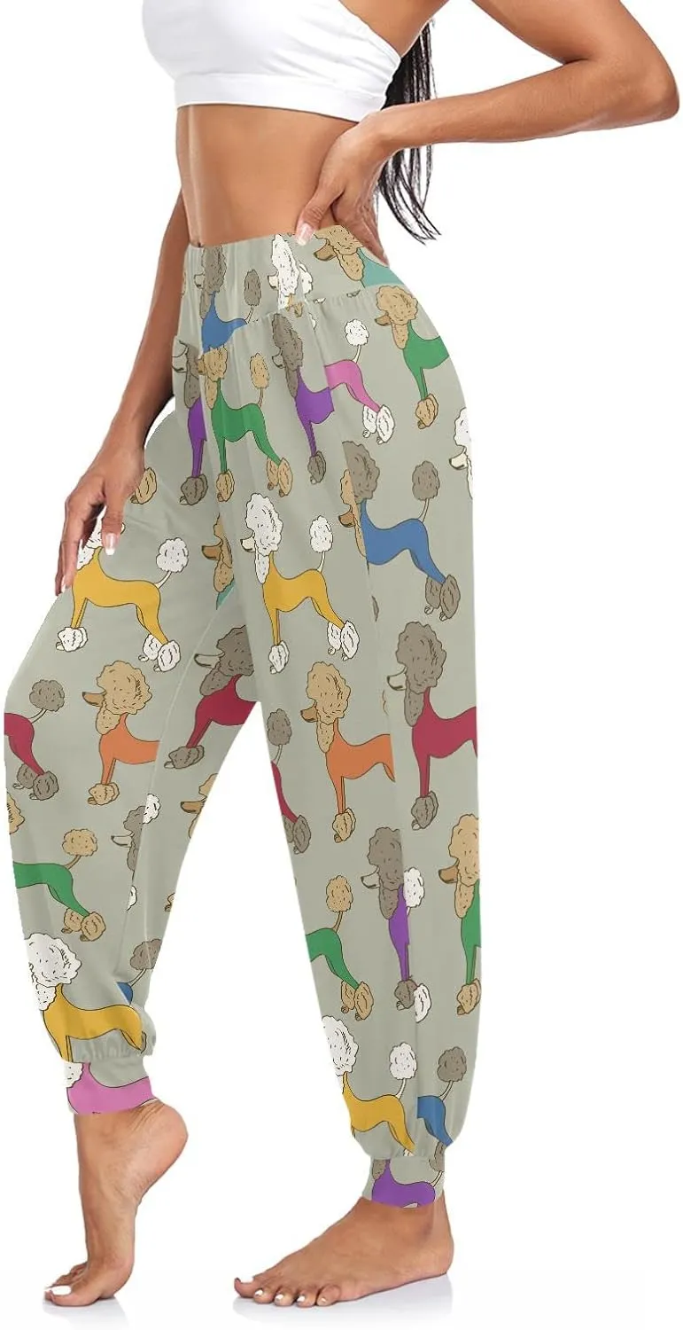 Aflyko Women Boho Trousers Comfy Sweatpants Yoga Urban Dance Pants S-2XL