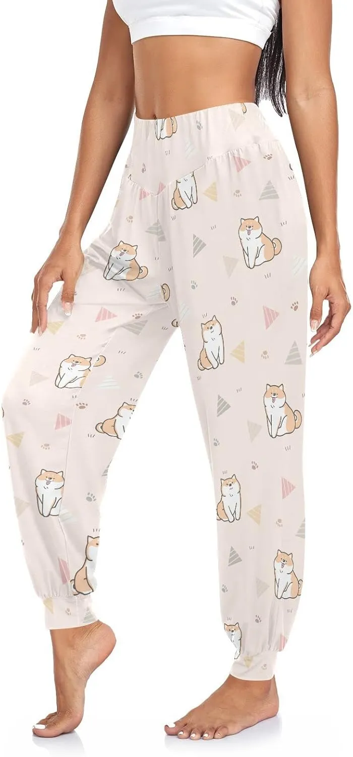Aflyko Women Boho Trousers Comfy Sweatpants Yoga Urban Dance Pants S-2XL