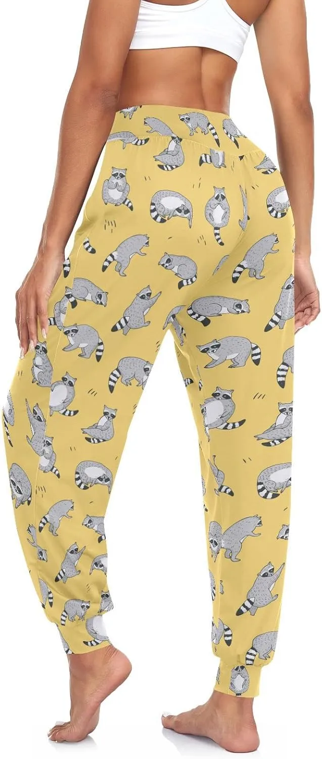 Aflyko Women Boho Trousers Comfy Sweatpants Yoga Urban Dance Pants S-2XL