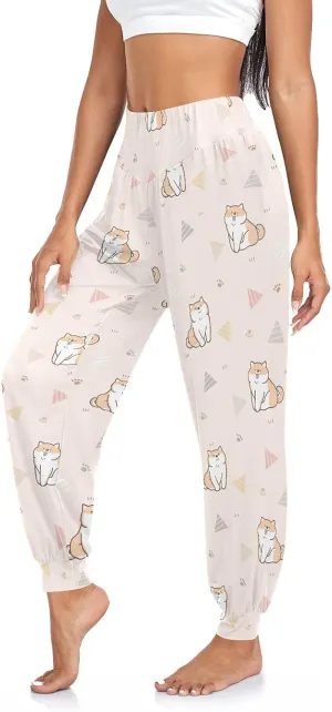 Aflyko Women Boho Trousers Comfy Sweatpants Yoga Urban Dance Pants S-2XL