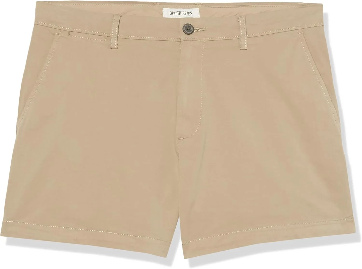 Amazon Essentials Men's Slim-Fit 5" Flat-Front Comfort Stretch Chino Short (Previously Goodthreads)