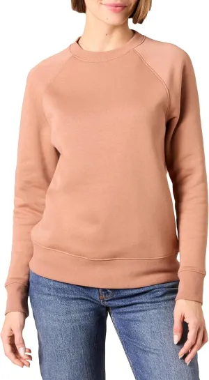 Amazon Essentials Women's Relaxed-Fit Crewneck Pullover Long-Sleeve Sweatshirt (Available in Plus Size)