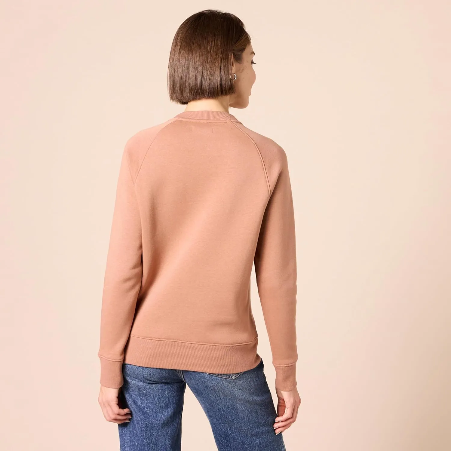 Amazon Essentials Women's Relaxed-Fit Crewneck Pullover Long-Sleeve Sweatshirt (Available in Plus Size)