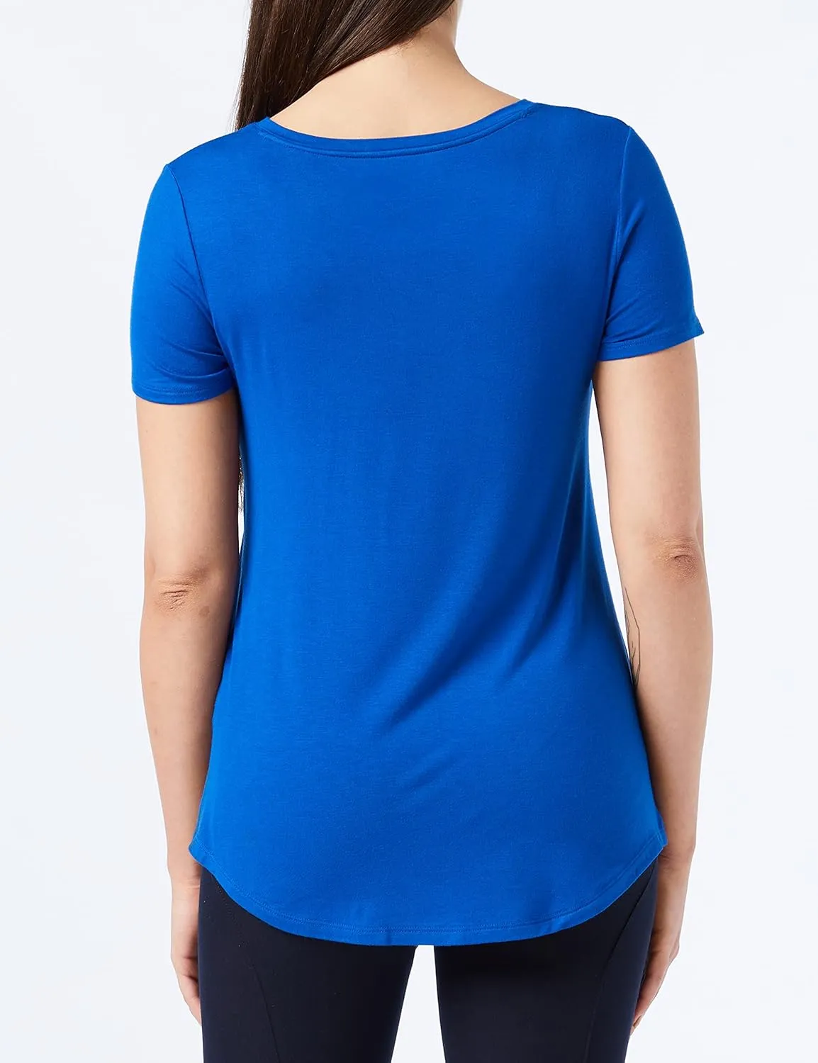 Amazon Essentials Women's Relaxed-Fit Short-Sleeve V-Neck Tunic (Available in Plus Size), Multipacks