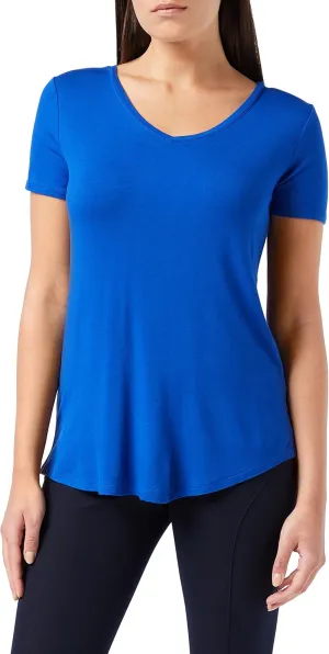 Amazon Essentials Women's Relaxed-Fit Short-Sleeve V-Neck Tunic (Available in Plus Size), Multipacks