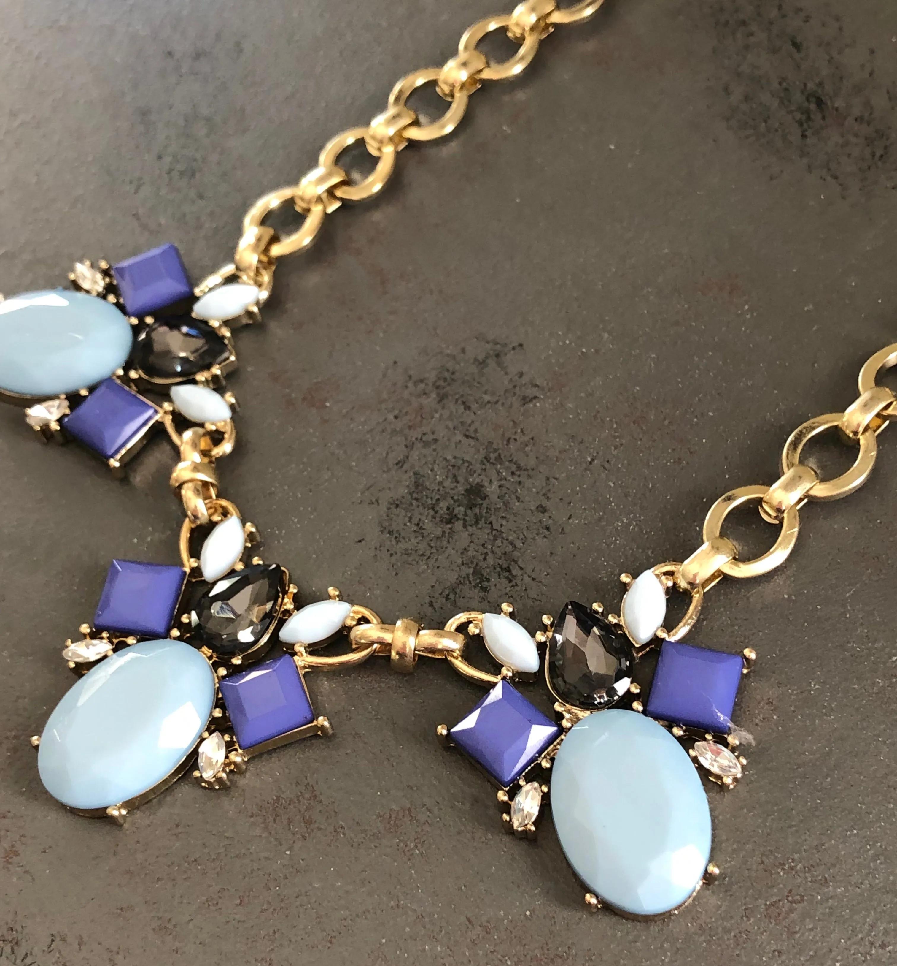 Amy Rhinestone Statement Necklace