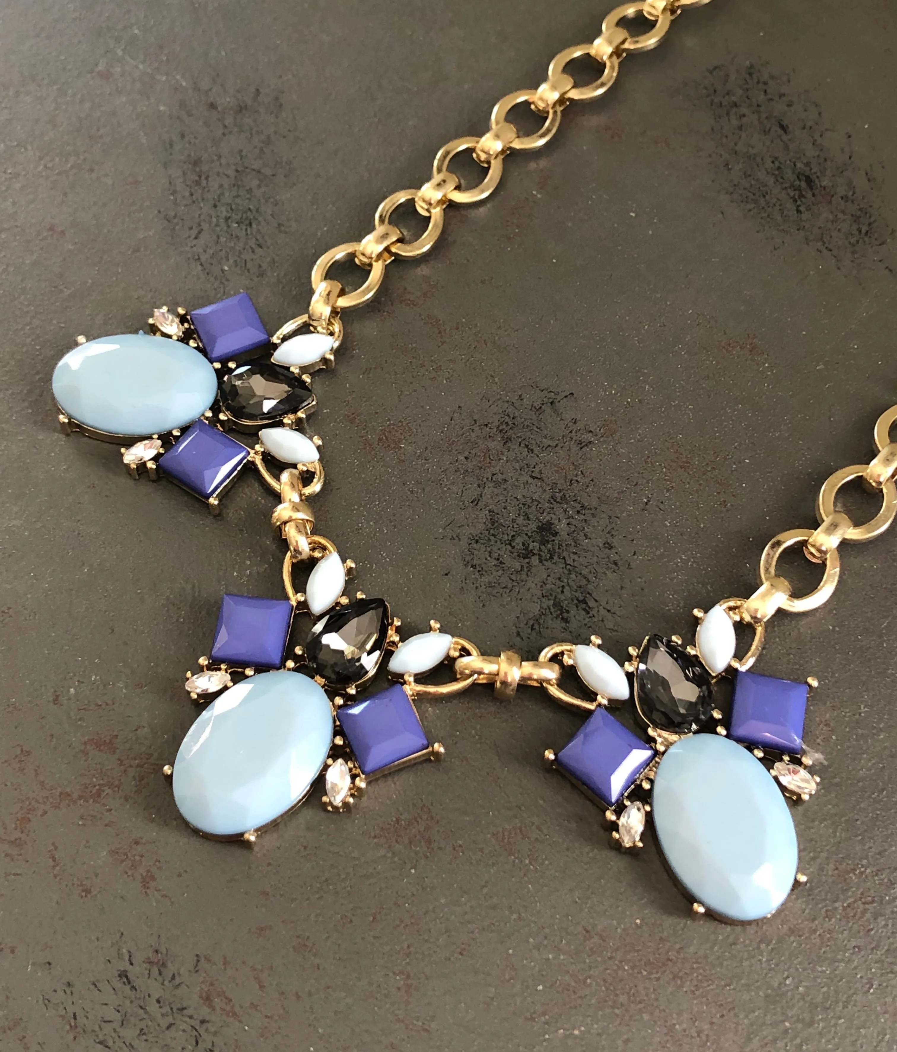 Amy Rhinestone Statement Necklace