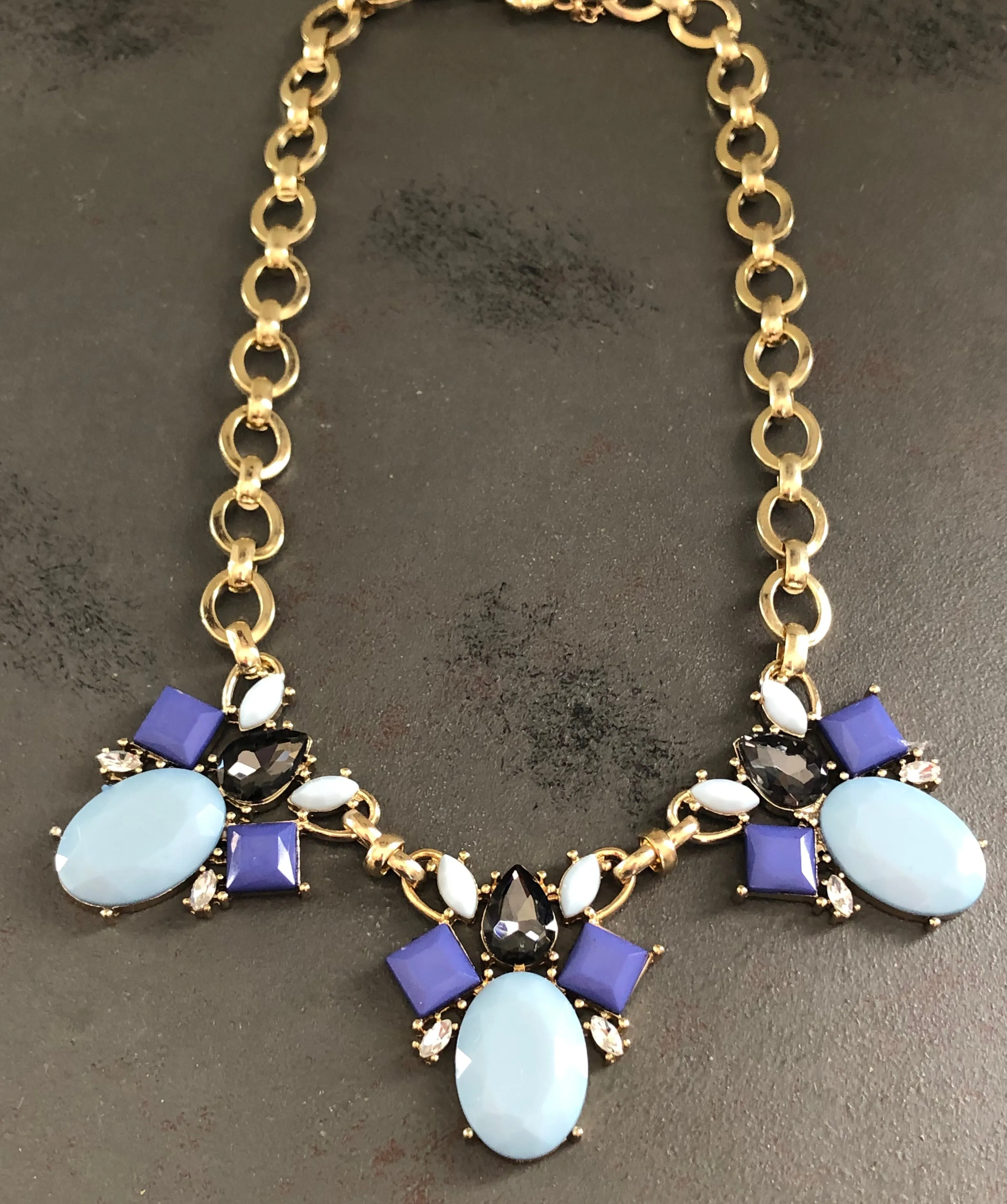 Amy Rhinestone Statement Necklace