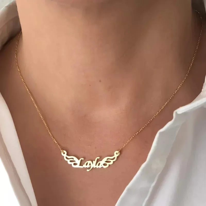 Angel Name Necklace