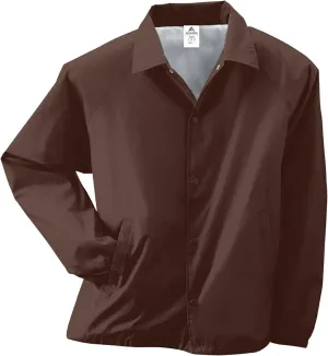 Augusta Sportswear Nylon Coach's Jacket/Lined - Rain-Ready, Water-Resistant Outerwear for Coaches & Outdoor Activities