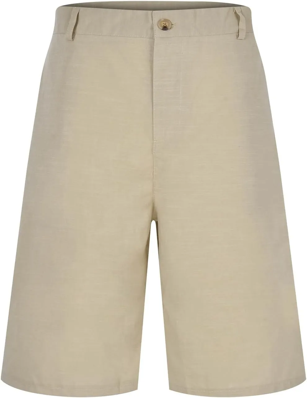 Bermuda Shorts for Men Mid Waisted Dressy Flat Front Straight Leg Button Shorts Causal Summer Beach Slim Fit Short Pants