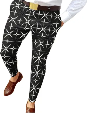 BIFUTON Mens Dress Pants, Mens Stylish Stretch Dress Pants Slim Fit Skinny Chino Pants Mens Party Business Golf Casual Slacks