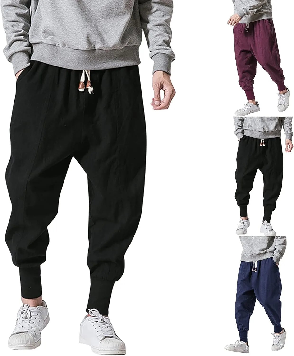 Big and Tall Cargo Pants for Men Sweatpants for Men Sports Pants Athletic Workout Trousers Casual Cargo Pants Hip Hop