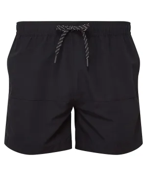 Black - Block colour swim shorts