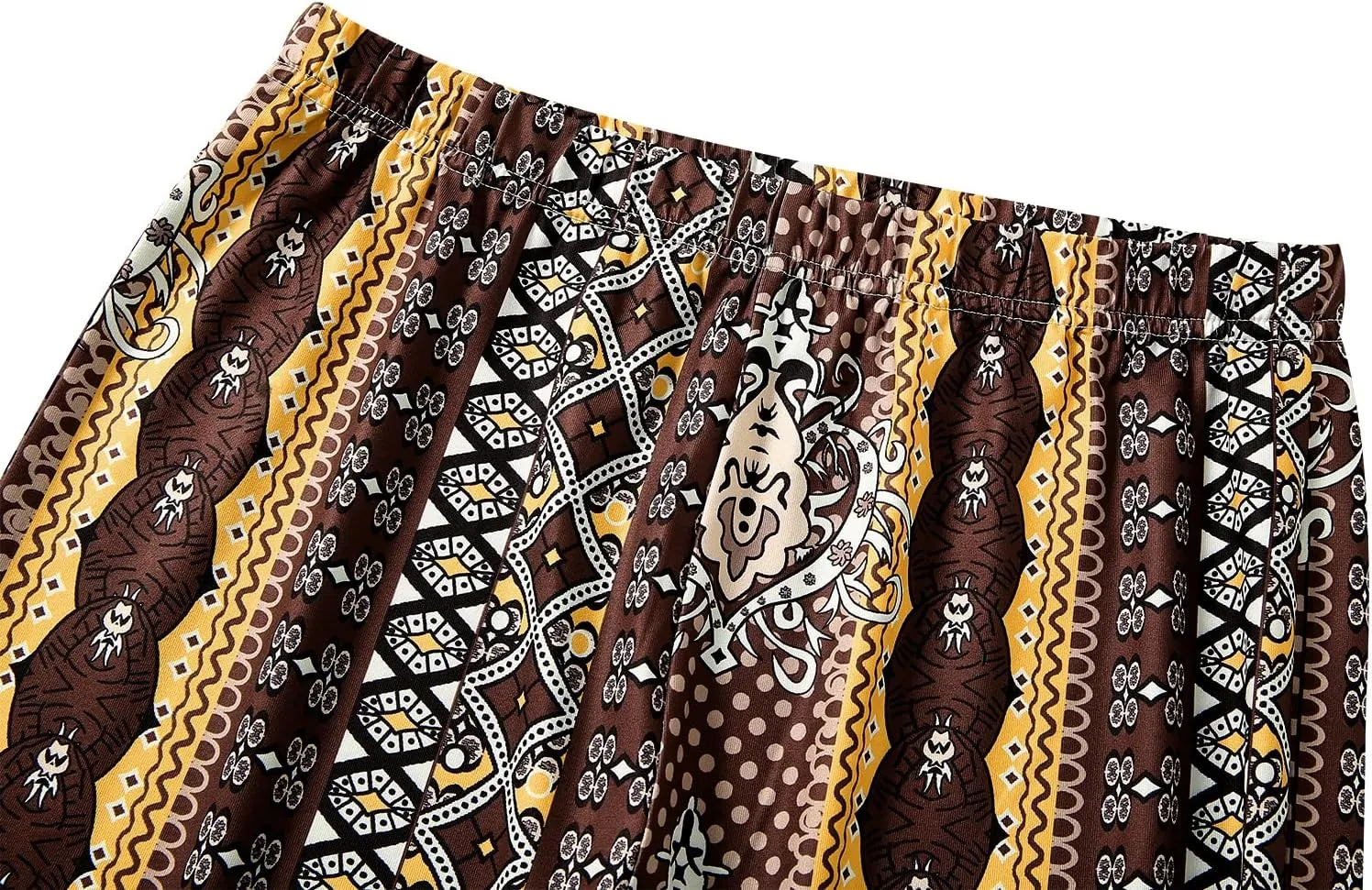 Boho Print Flare Pants for Women High Waist Stretch Comfy Bell Bottom Trousers 70s Hippie Pants Floral Yoga Leggings