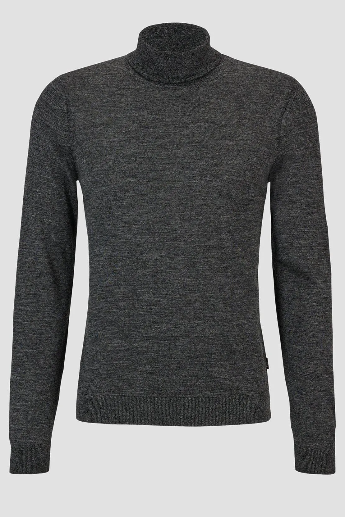 BOSS - MUSSO-P Charcoal Grey Slim-Fit Roll Neck Sweater In Virgin Wool 50468262 002