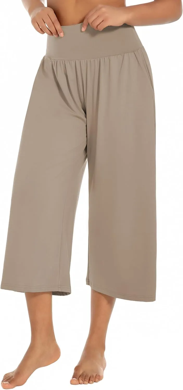 BUBBLELIME 20"/27"/29"/31"/35" Women's High Waist Casual Wide Leg Yoga Pants Cozy Loose Comfy Lounge Sweatpants with Pockets