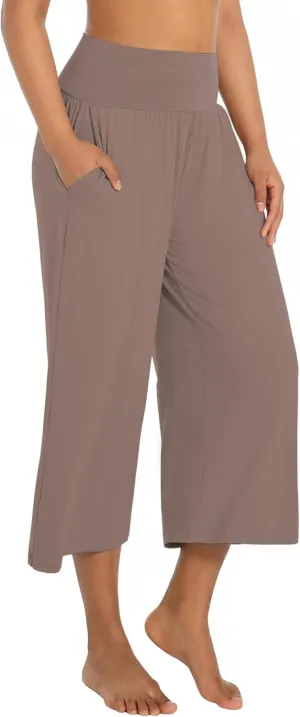 BUBBLELIME 20"/27"/29"/31"/35" Women's High Waist Casual Wide Leg Yoga Pants Cozy Loose Comfy Lounge Sweatpants with Pockets