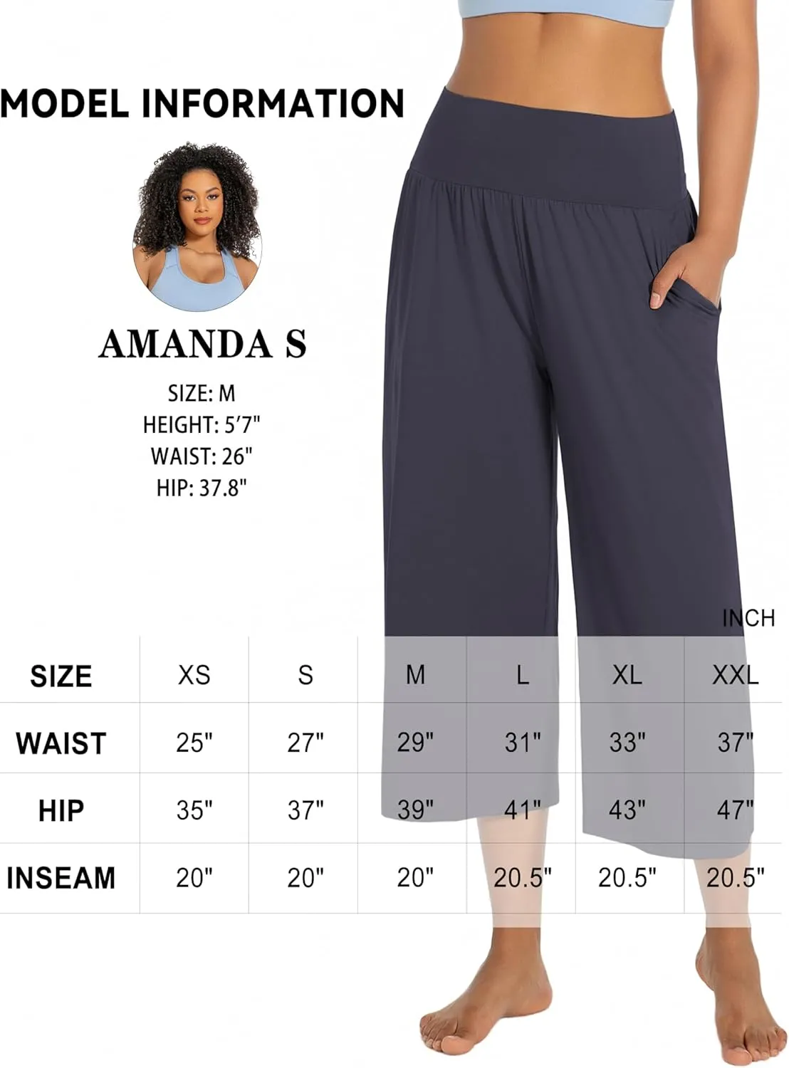 BUBBLELIME 20"/27"/29"/31"/35" Women's High Waist Casual Wide Leg Yoga Pants Cozy Loose Comfy Lounge Sweatpants with Pockets