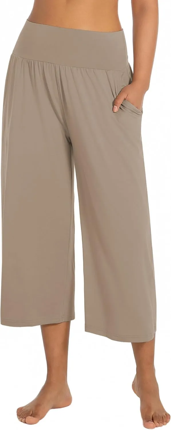 BUBBLELIME 20"/27"/29"/31"/35" Women's High Waist Casual Wide Leg Yoga Pants Cozy Loose Comfy Lounge Sweatpants with Pockets