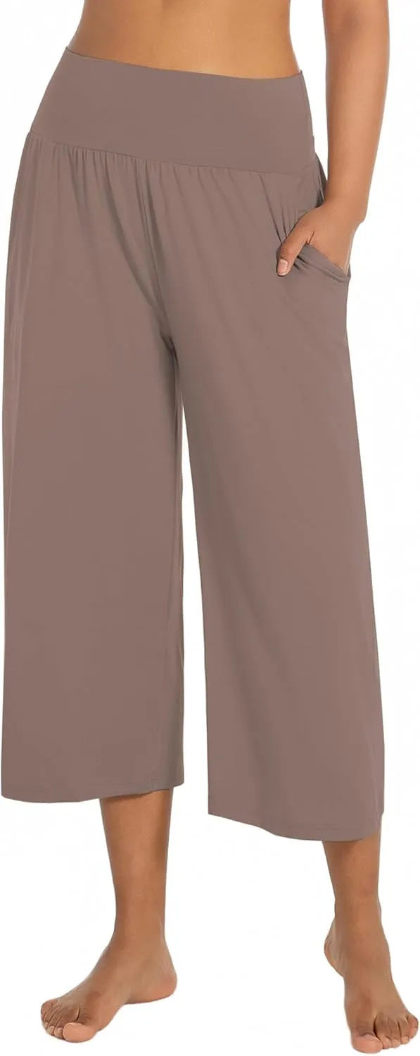 BUBBLELIME 20"/27"/29"/31"/35" Women's High Waist Casual Wide Leg Yoga Pants Cozy Loose Comfy Lounge Sweatpants with Pockets