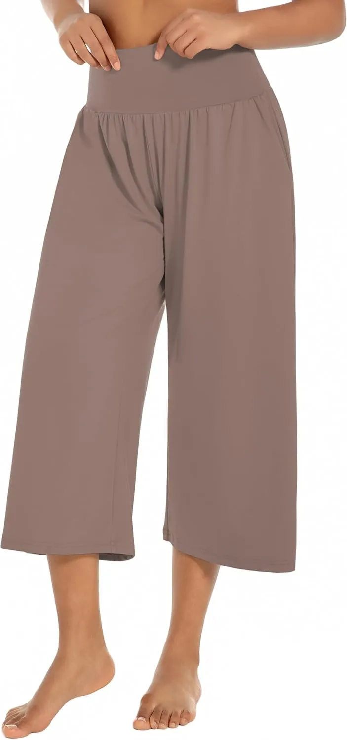 BUBBLELIME 20"/27"/29"/31"/35" Women's High Waist Casual Wide Leg Yoga Pants Cozy Loose Comfy Lounge Sweatpants with Pockets