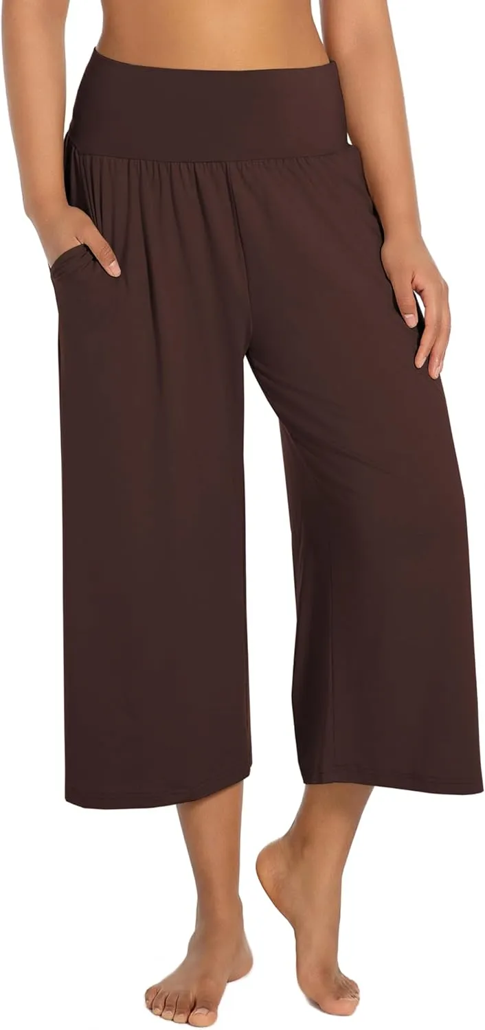 BUBBLELIME 20"/27"/29"/31"/35" Women's High Waist Casual Wide Leg Yoga Pants Cozy Loose Comfy Lounge Sweatpants with Pockets