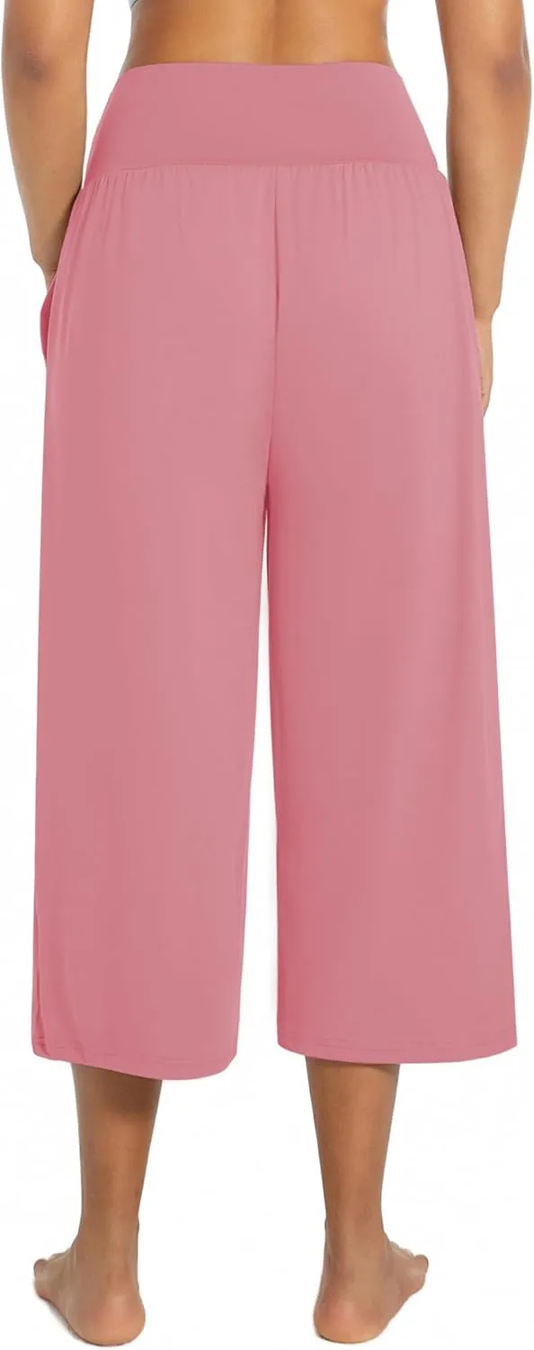 BUBBLELIME 20"/27"/29"/31"/35" Women's High Waist Casual Wide Leg Yoga Pants Cozy Loose Comfy Lounge Sweatpants with Pockets