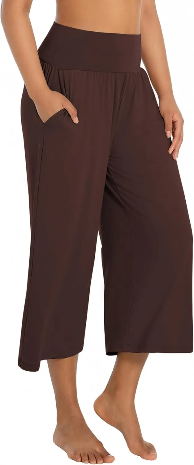 BUBBLELIME 20"/27"/29"/31"/35" Women's High Waist Casual Wide Leg Yoga Pants Cozy Loose Comfy Lounge Sweatpants with Pockets