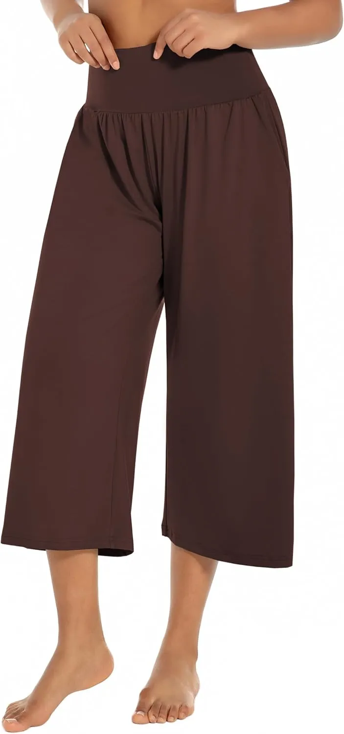 BUBBLELIME 20"/27"/29"/31"/35" Women's High Waist Casual Wide Leg Yoga Pants Cozy Loose Comfy Lounge Sweatpants with Pockets