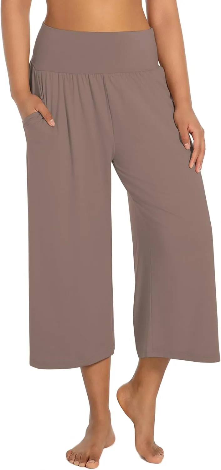 BUBBLELIME 20"/27"/29"/31"/35" Women's High Waist Casual Wide Leg Yoga Pants Cozy Loose Comfy Lounge Sweatpants with Pockets