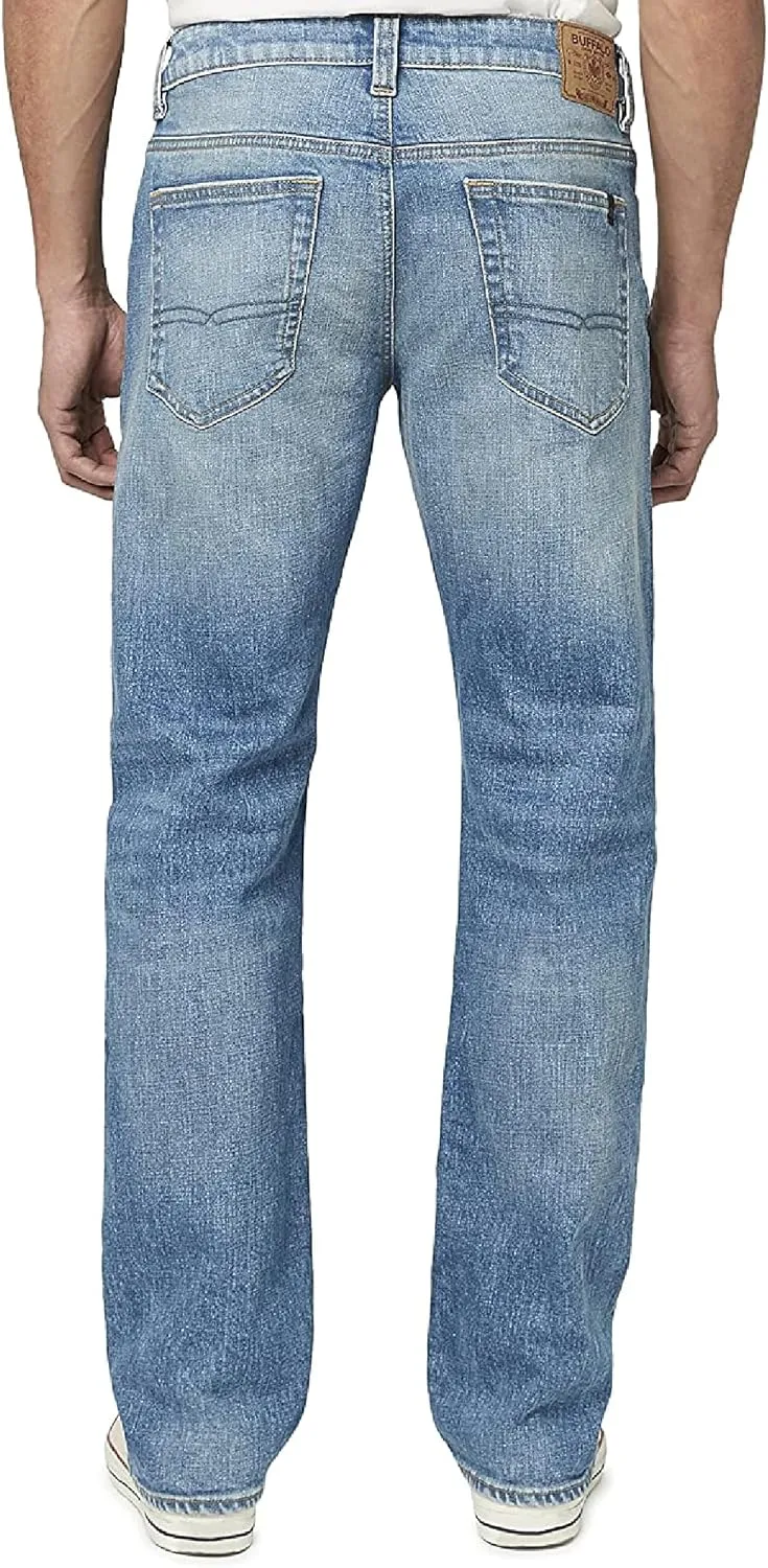 Buffalo David Bitton Men's Relaxed Straight Leg Driven Jean with Stretch Fabric