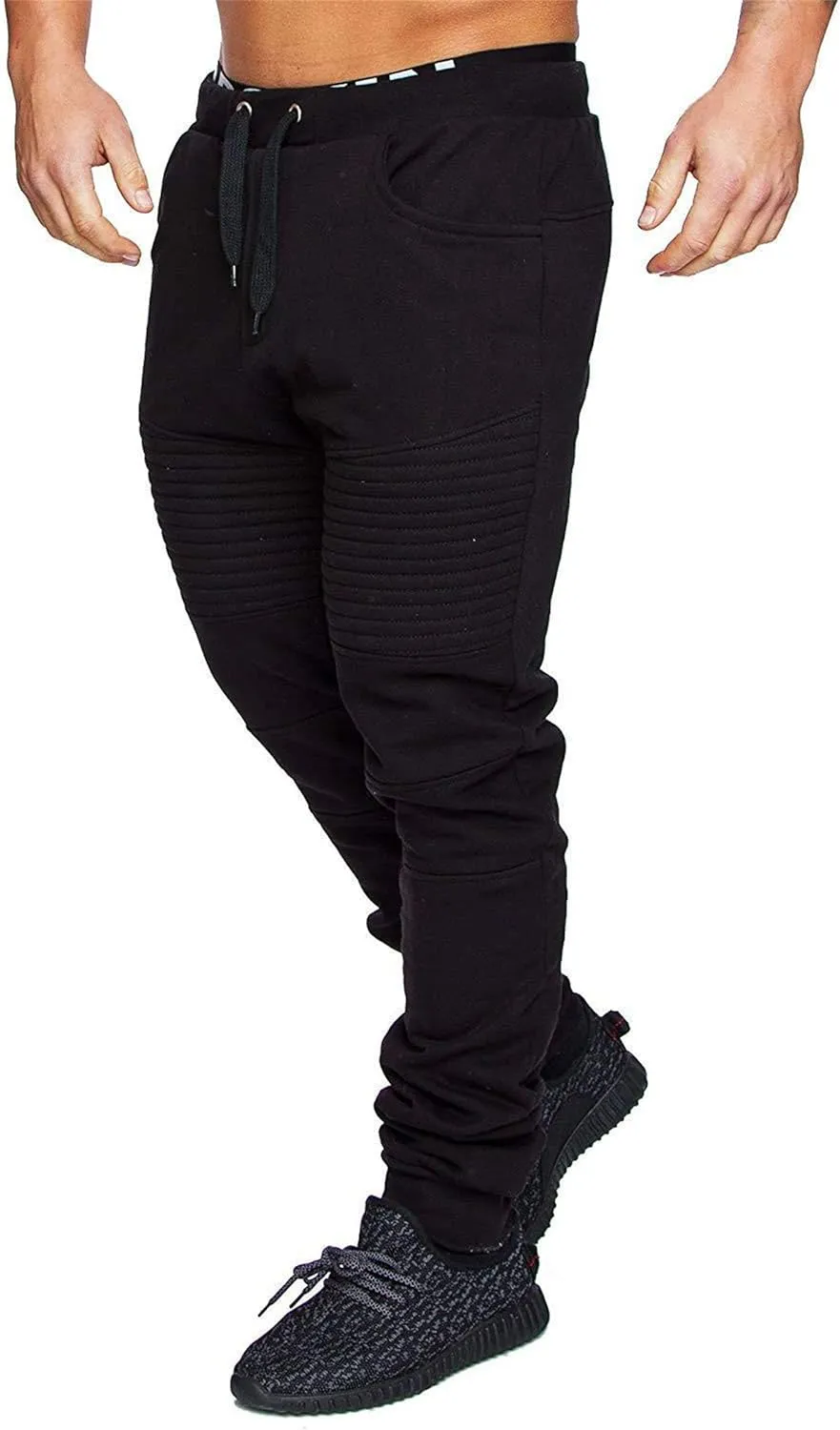 Camo Pants Men Tactical Sweatpants Outdoor Sweat Pants Casual Slim Fit Straight Leg Trousers Cozy Slacks with Pocket