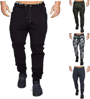 Camo Pants Men Tactical Sweatpants Outdoor Sweat Pants Casual Slim Fit Straight Leg Trousers Cozy Slacks with Pocket