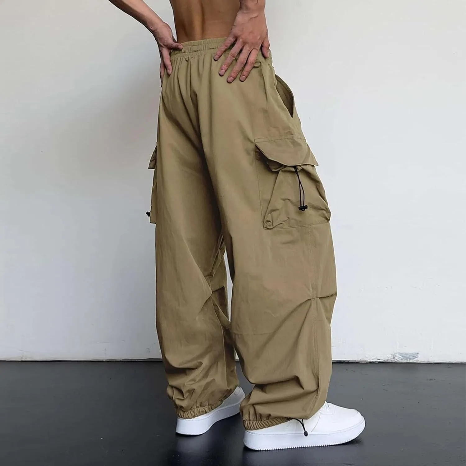 Cargo Pant for Men Big and Tall Casual Joggers Athletic Pant Flex Stretch Loose Straight Sweatpants Work Hiking Pant