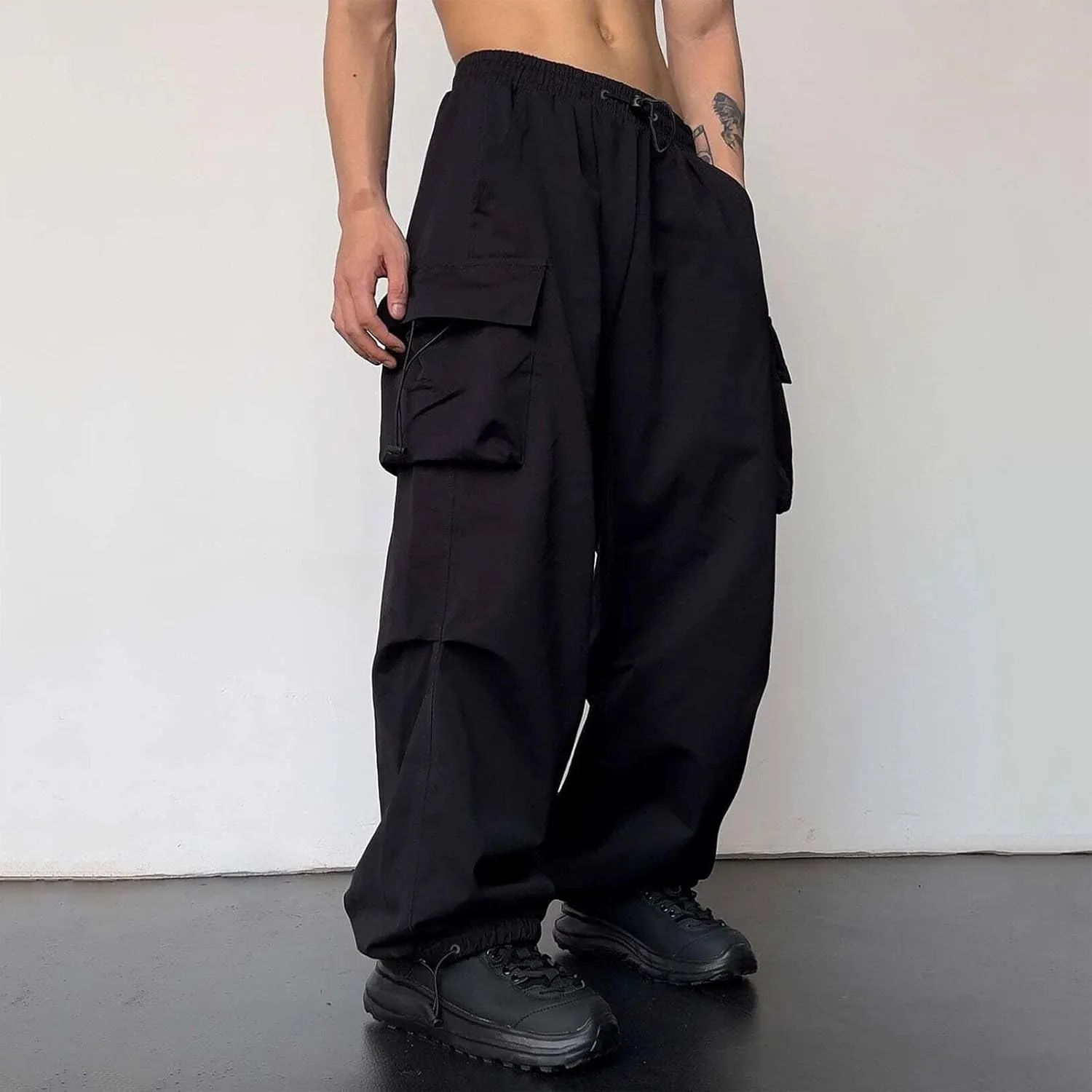Cargo Pant for Men Big and Tall Casual Joggers Athletic Pant Flex Stretch Loose Straight Sweatpants Work Hiking Pant