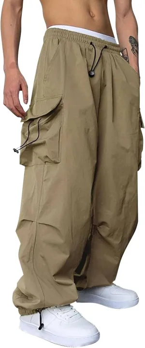 Cargo Pant for Men Big and Tall Casual Joggers Athletic Pant Flex Stretch Loose Straight Sweatpants Work Hiking Pant